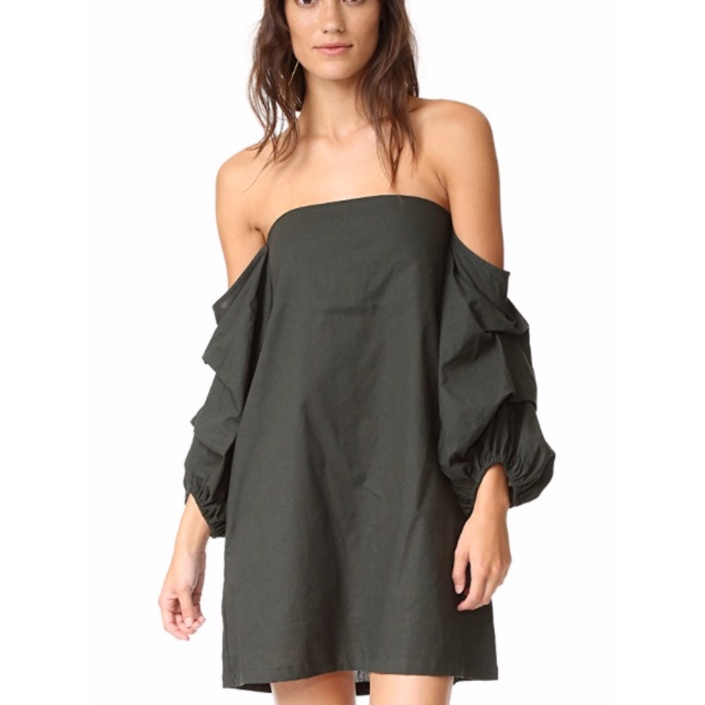 MLM Label Pillar Shoulder Dress NWT